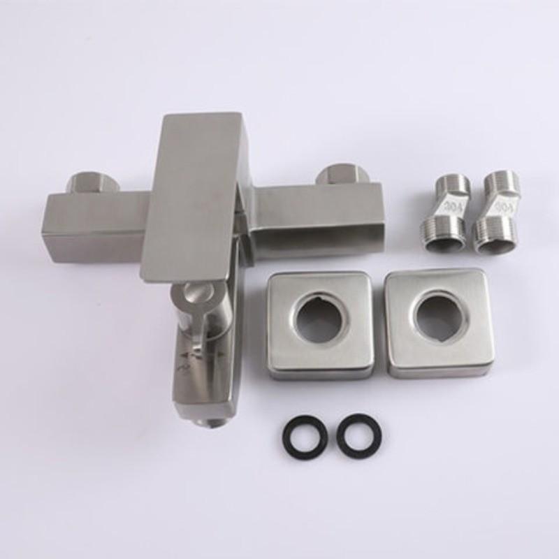 Household Shower Set Bathroom Hot And Cold Water Mixing Valve Faucet Stainless Steel Bathtub Water Tap