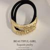 Minimalist Metal Hair Ring - New Korean Style High-End Ponytail Tie Rubber Band.