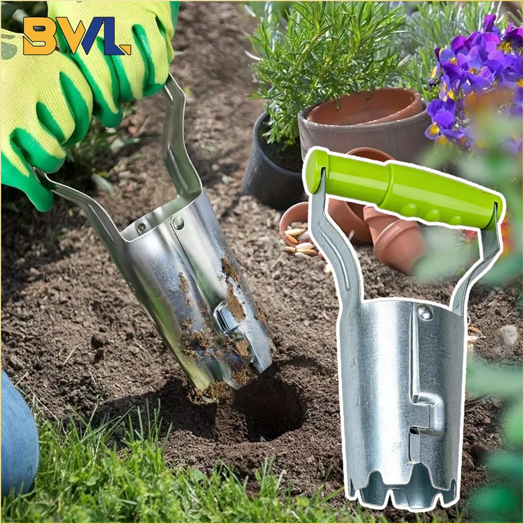 1-5PCS Handheld Seedling Transplanter Garden Tool for Flower Vegetable Hole Drilling Planting Seeding Transplanting