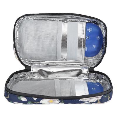Estuche Refrigerador de Insulina Aislado Portátil Bolsa de Viaje Refrigeradora de Insulina con 2 Bolsas de Hielo para Pluma de Insulina
