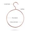10pcs Iron Round Scarf Ring Hanger Belt Rack Non-Slip Tie Hanging Hooks Closet Organizer Storage Holder for Ties Scarves