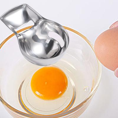 Colher Separadora de Gemas de Aço Inoxidável Profissional Divisor de Claras Filtro de Gemas Cozinha