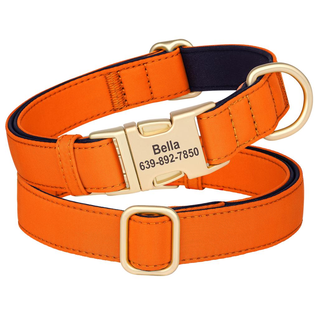 Niestandardowa Obroża dla Psa Wodoodporna Nylonowa Obroże dla Szczeniąt Spersonalizowana Tabliczka z Imieniem Zwierzęcia Naszyjnik dla Małych Średnich Psów Chihuahua Pug