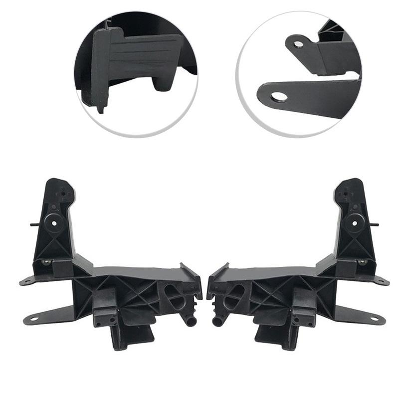 Front Pair Radiator Panel Bracket For Mercedes GLB W247 Compatible With A2476224500 2476224300 Sturdy ABS Black