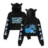 Hot K-pop Anime Kpop Demon Hunters Cute Tiger Crop Tops Women Sweatshirt Long Sleeve Girls Fashion Hoodie