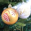 8pcs Delicate Christmas Tree Pendant Creative Hanging Ornament DIY Supplies Christmas Ball Holiday