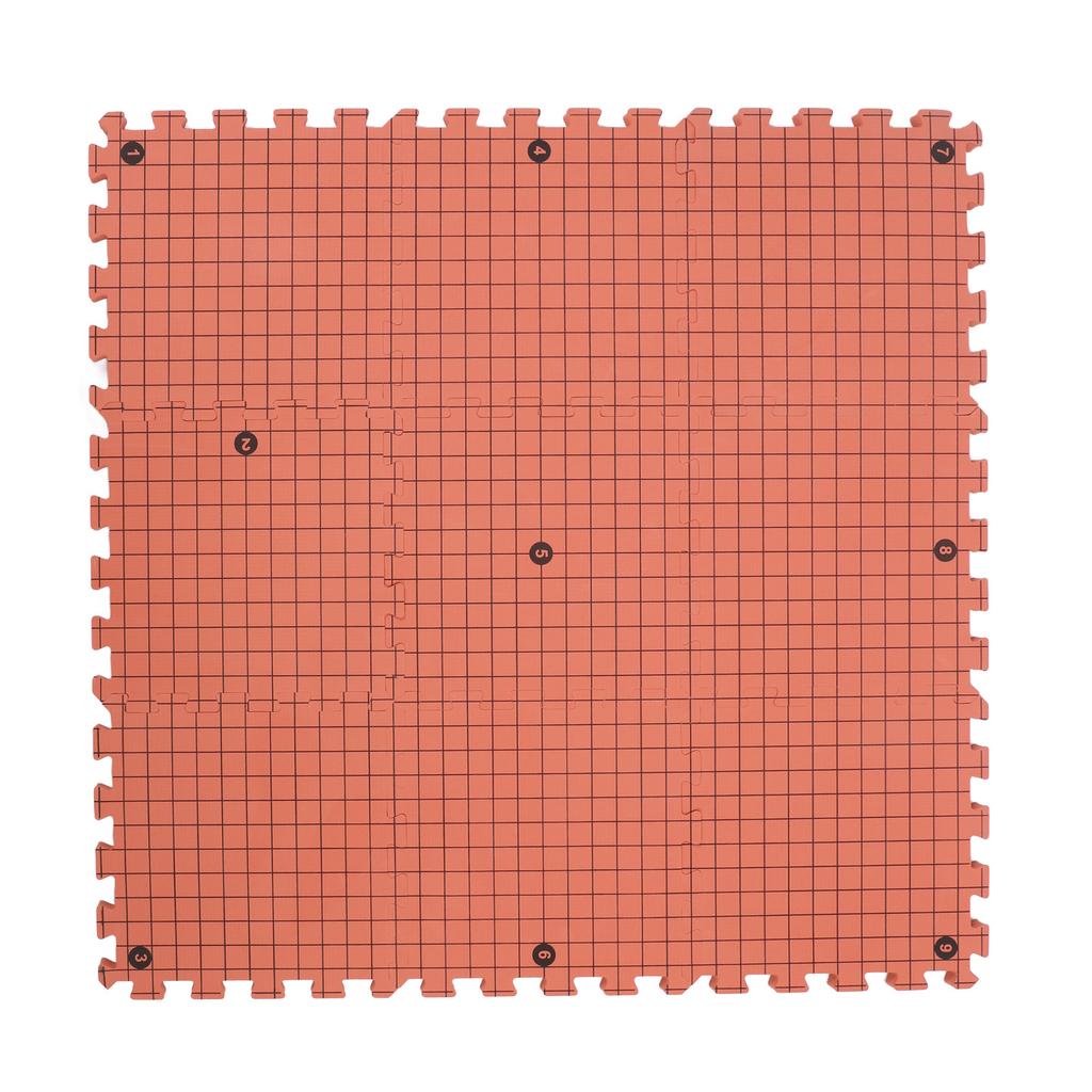 9 Pcs Knitting Blocking Mat Brick Red Interlocking Foam Blocking Board for Crochet Projects