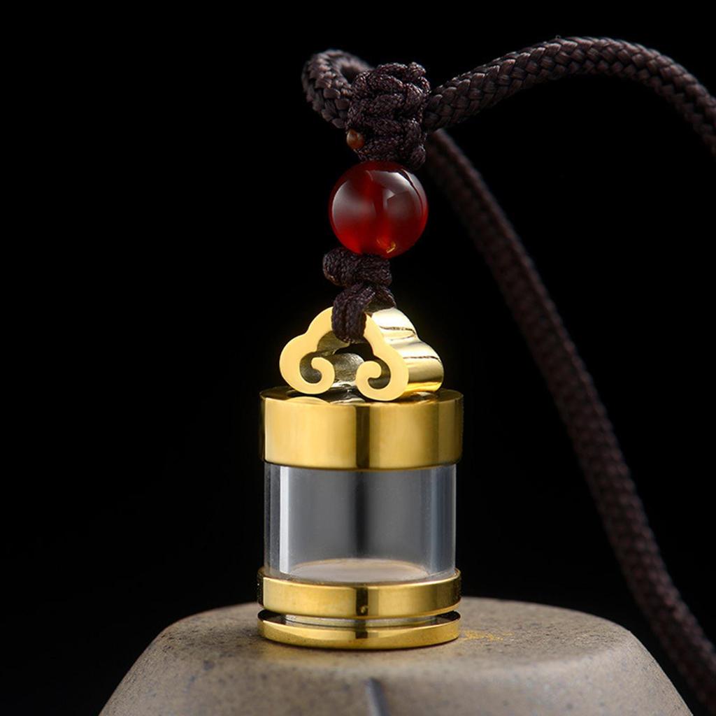 Cremation Urn Necklace Cylinder Keepsake Jewelry Locket for Women Men