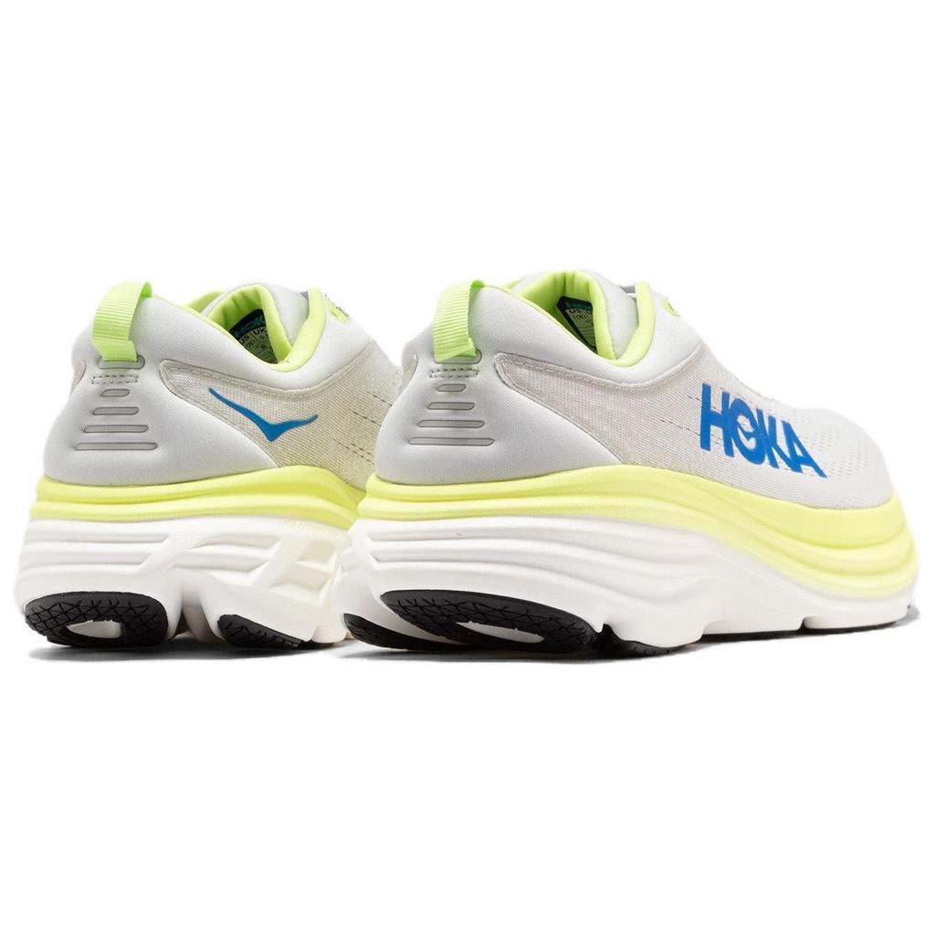 HOKA Bondi 8 Stardust Lettuce Men Sneakers Grey 1123202-STTC