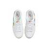 Nike Dunk Low GS Rainbow Lace Swoosh Kids Sneakers White Multi-Color-Dark-Pony Light-Silver FN4861-100