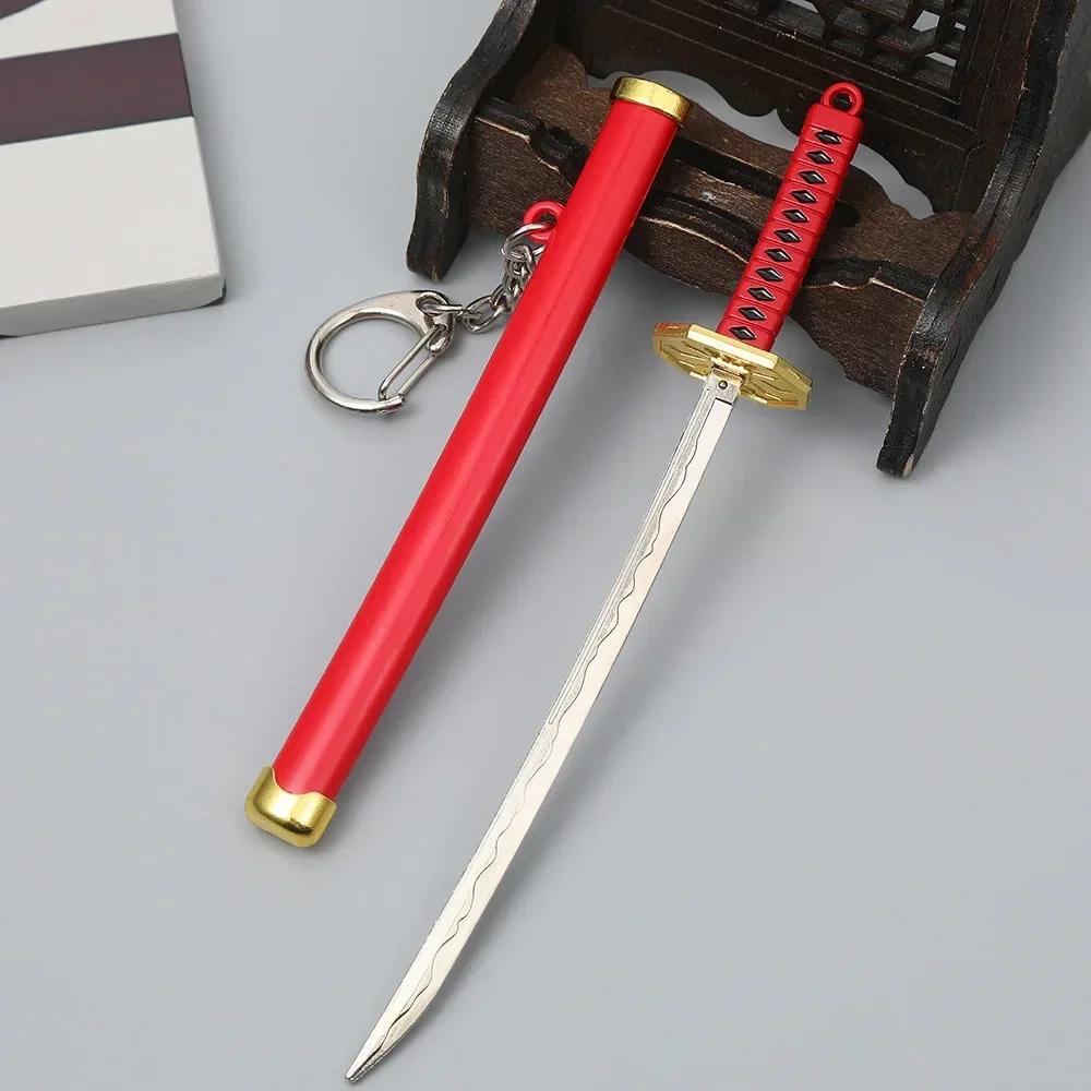 

Alloy One Piece Katana Swords Real Size Japanese Anime Sword Simulation Roronoa Zoro Katana Pendant Decoration Home Accessories красный