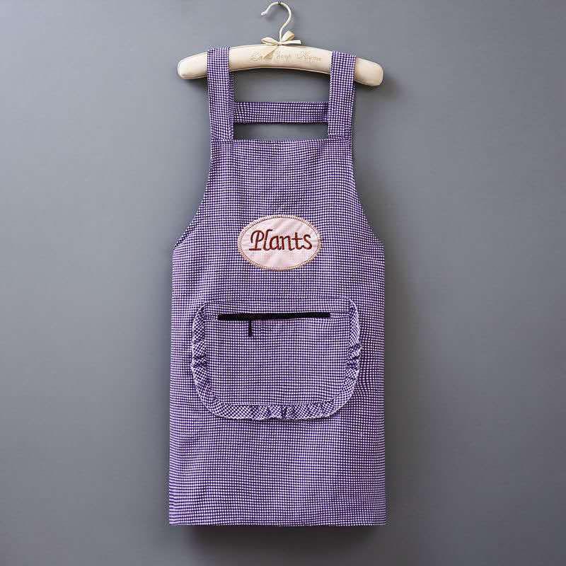 

Женский водонепроницаемый хлопковый фартук, модная маслостойкая кухонная одежда для взрослых фиолетовый