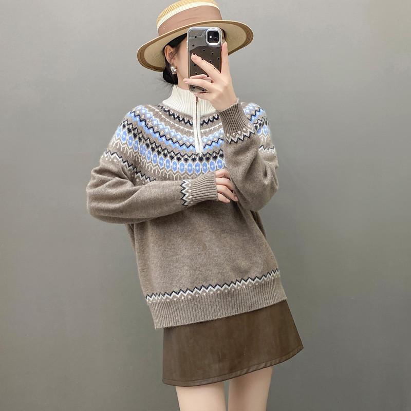 Qinghe 100% Pure Cashmere Women's Sweater - Ultra Soft Luxury Winter Pullover