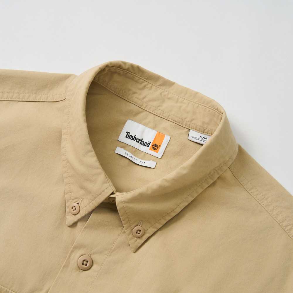Timberland Solid Color Button-Up Loose Fit Long Sleeve Shirt Men shirts TB0A5SKUY941
