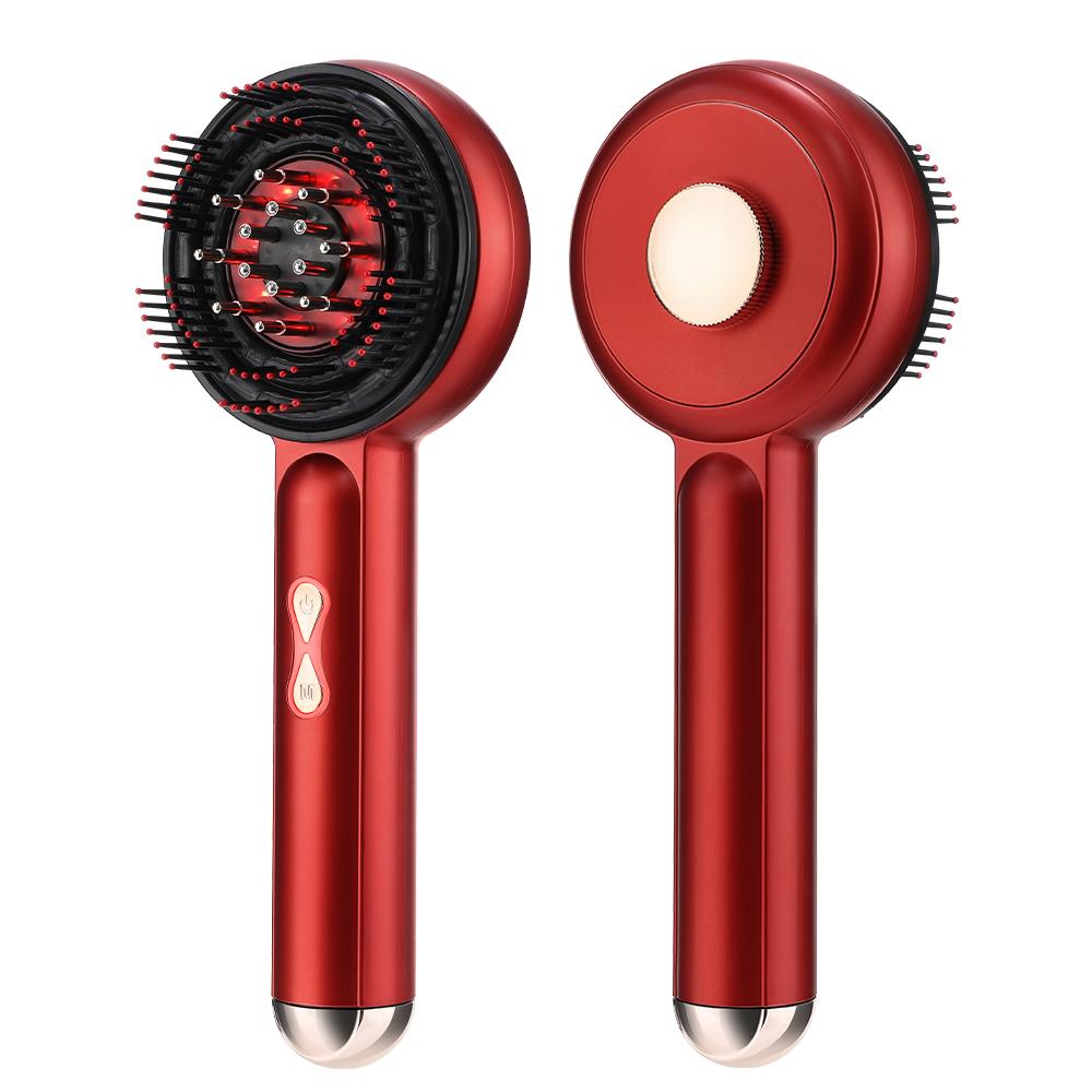 Electric Massage Comb Vibration Hair Massage Scalp Brush Red Light Hair Growth Massager Liquid Oil Applicator Anti Hair Loss