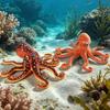 Octopus Plush Toy - Eight-Armed Doll, Children's Game Prop, Underwater Squid Ornament, Gift.