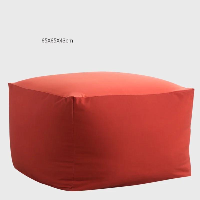 Japanese Style Soft Lazy Sofa Cozy Single Chair Unfilled Lounge Bean Bag Sofa Cover Home Pouf Couch Tatami Living Room Furniture