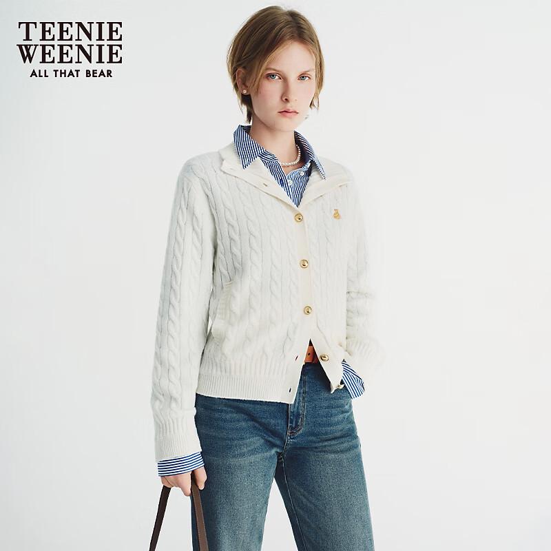 Teenie Weenie Women's Bear Cartoon Knit Cardigan