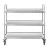 3-Shelf Waiter's Trolley up to 150 kg Stainless Steel RCSW62