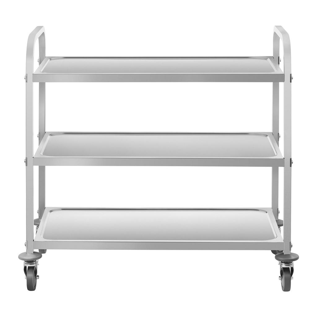 3-Shelf Waiter's Trolley up to 150 kg Stainless Steel RCSW62
