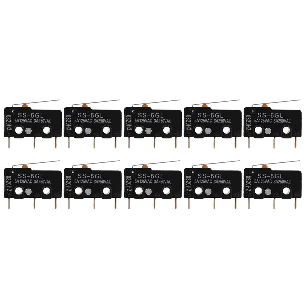 10Pcs Limit Switch 3D Printer Accessories for ENDSTOP RAMPS 1.4 SS‑5GL Mini Switches