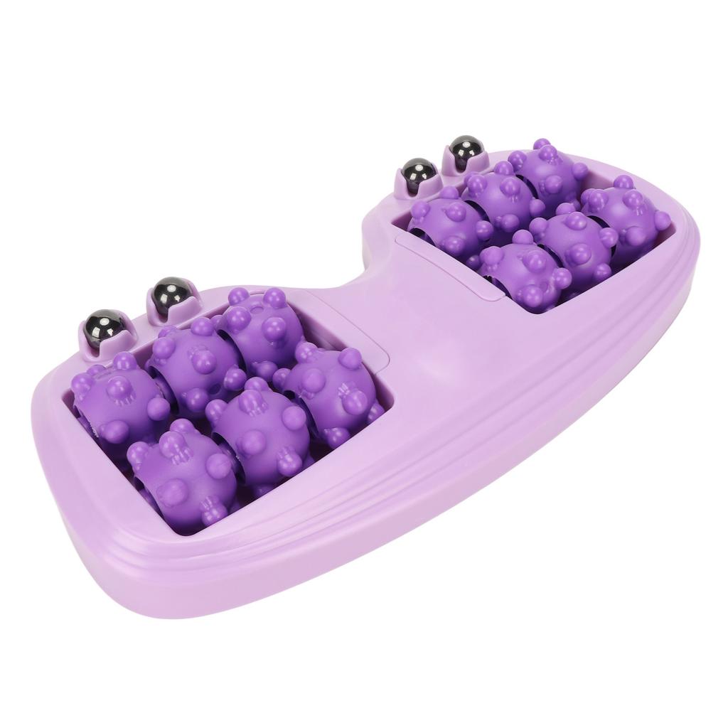 Podwójny Masażer Stóp Roller PP Kulka Magnetyczna Wspomaga Krążenie Krwi Narzędzie do Masażu do Domu Fioletowy