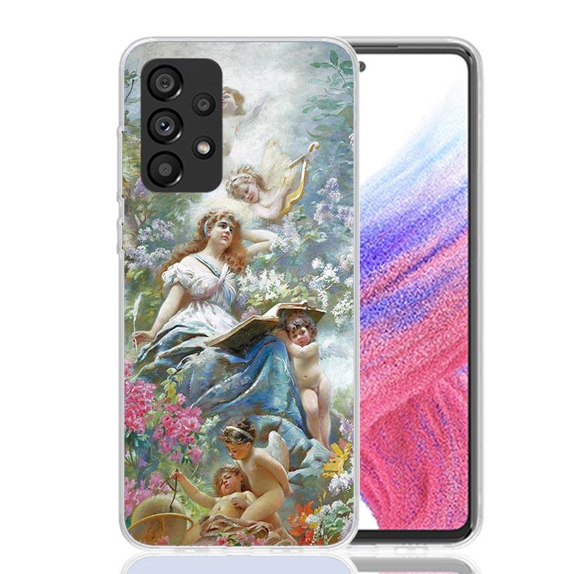 Paint Art Renaissance Case Phone Cover for Samsung Galaxy A17 A16 A15 A14 A13 A56 A55 A54 A53 A36 A35 A34 A33 A26 A25 A24 A23 A0
