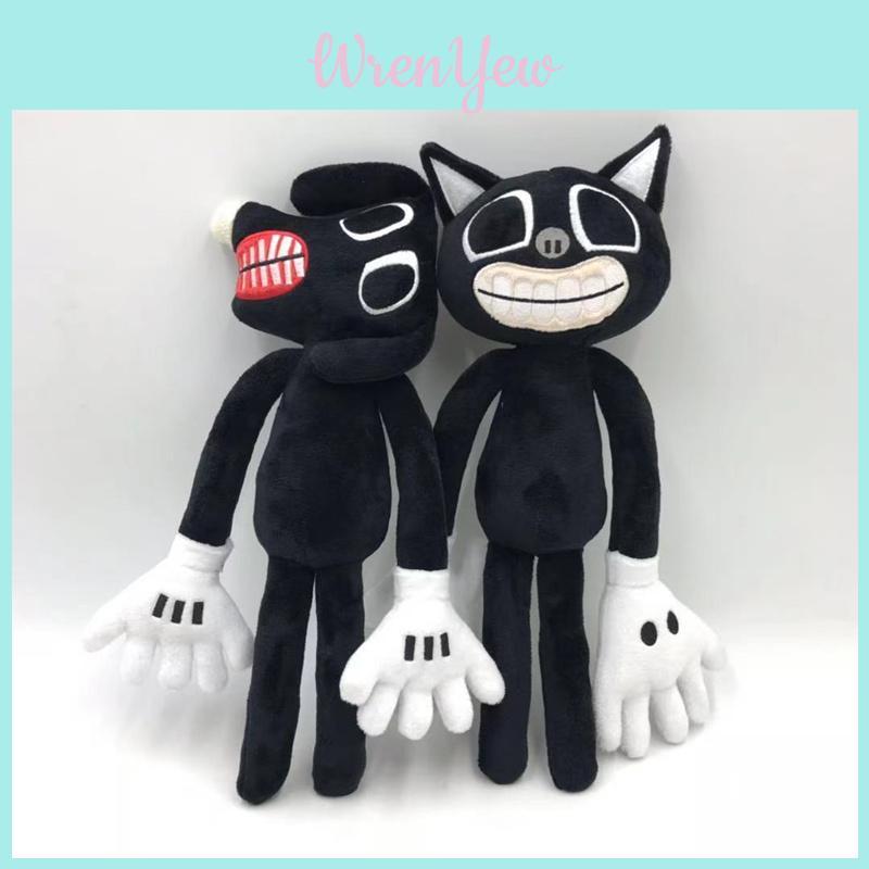 Enchanting Siren Head Series Black Cat Plush Toy Charming Horror Character Doll
