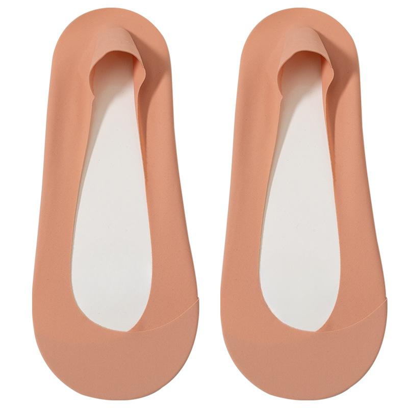 Women's Summer Thin Breathable Shallow Mouth Invisible Ice Silk Boat Socks