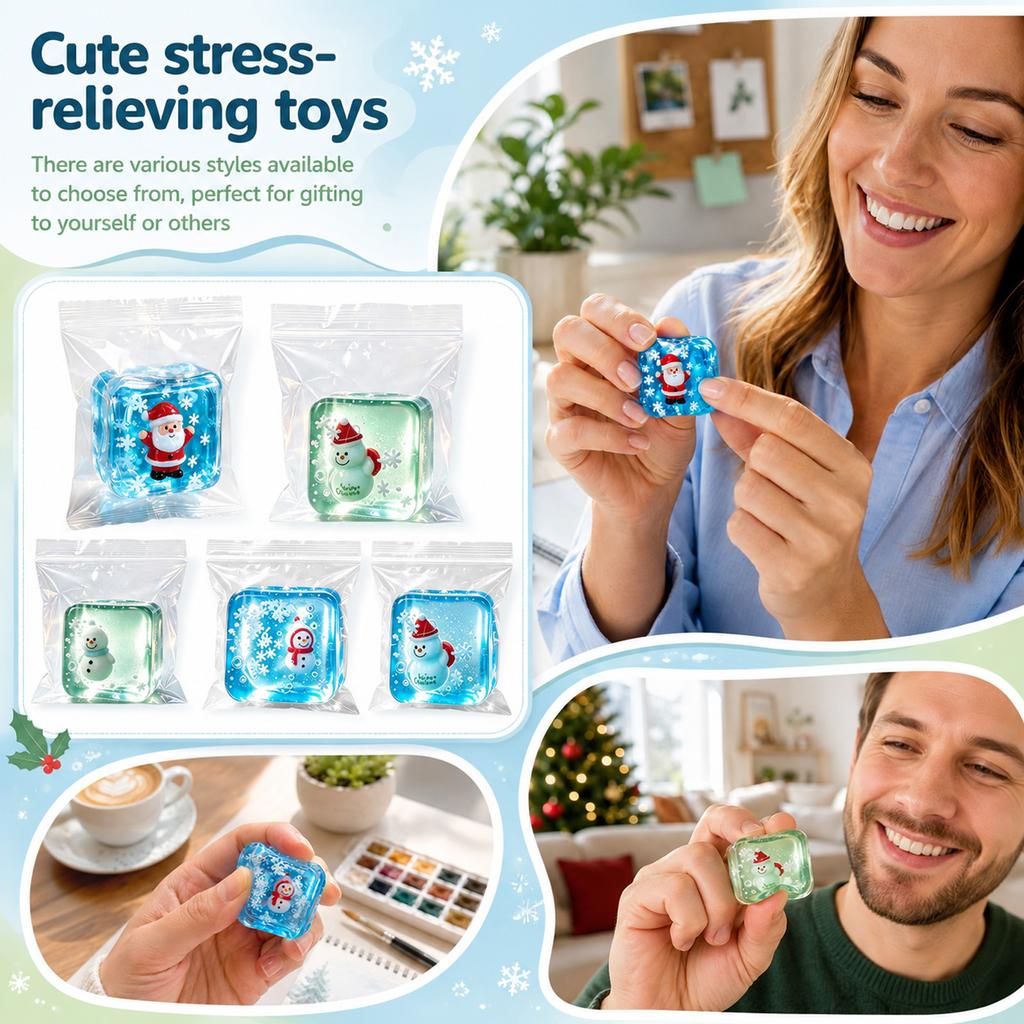 Christmas Snowman Toy, Toy, Slow Rising Stress Sensory Toy for Kids and Adults