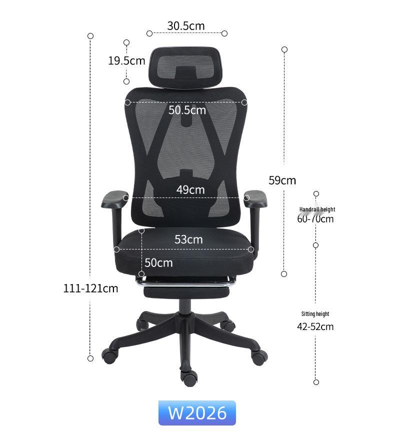 Ergonomic Reclining Office Chair for Extended Comfort – Ideal for Home or Dormitory