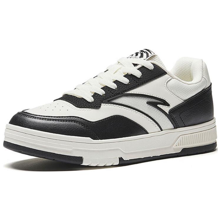 New Anta Anti-Slip And Wear-Resistant Coverage Low-Top Skateboard Shoes Women's Black White 122528012-2
