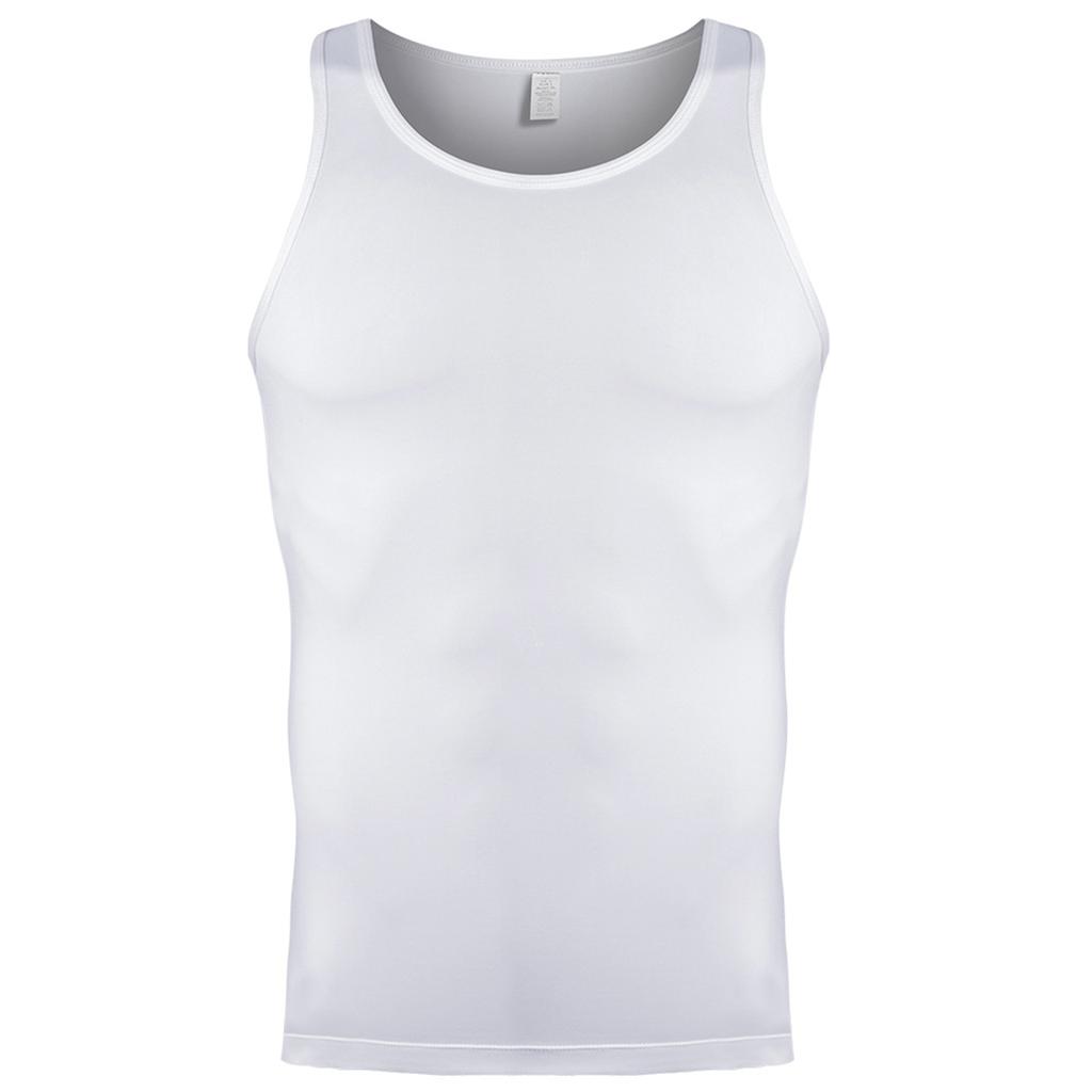 Men's Athletic Tank Top High Elasticity Breathable Quick Dry Sleeveless Shirt for Summer Workout Gym Running Training