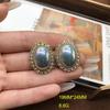 Western Retro Mapei Pearl Necklace Stud Earrings Set Hepburn Style Accessories Cheongsam Dress Neck Chain Women