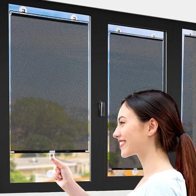 וילון הצללה נשלף לרכב אוטומטי חלון צד גליל וילון סלון ביתי הצללת שמש כיסוי שמשה קדמית