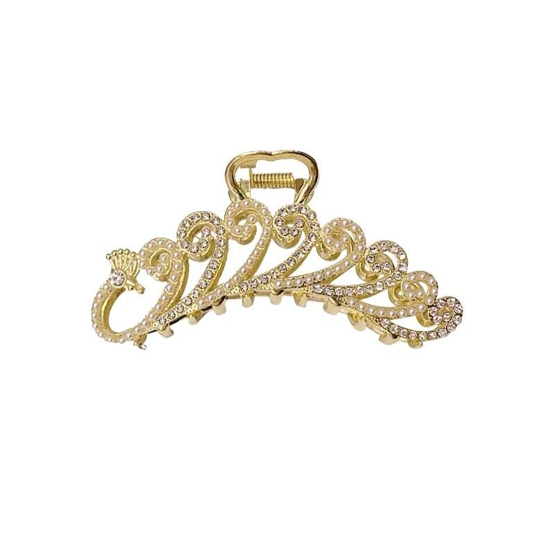 Elegant Gold Hollow Geometric Metal Hair Claw Vintage Hair Clips For Women Headband Hairpin Hair Crab Hair Accessories