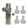 Model Airbrush Hose Quick-Connect with Self-Locking and Airflow Adjustment