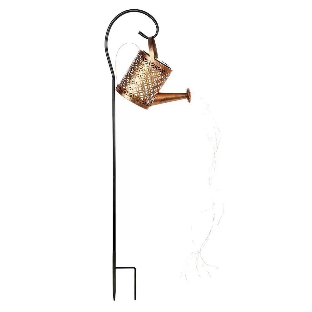 Double Hook Angel Fairy Peony Copper Kettle Lamp