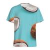 Fresh Coconut Palm 3D Digital Printed Men's Fashion Trendy Round Neck Short Sleeved T-shirt