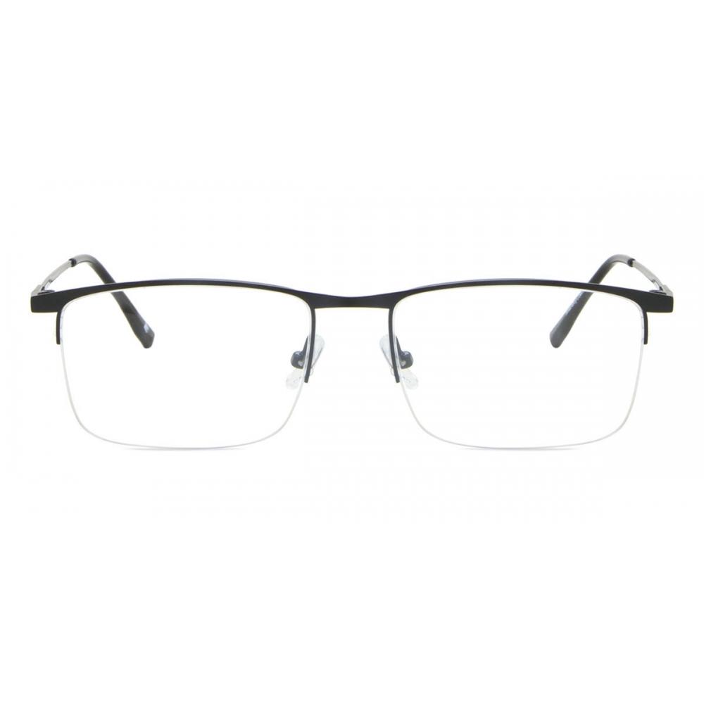 

Semi Rimless Square Black Smartbuy Collection Doppler 892c Fashion Unisex Eyeglasses Black/55