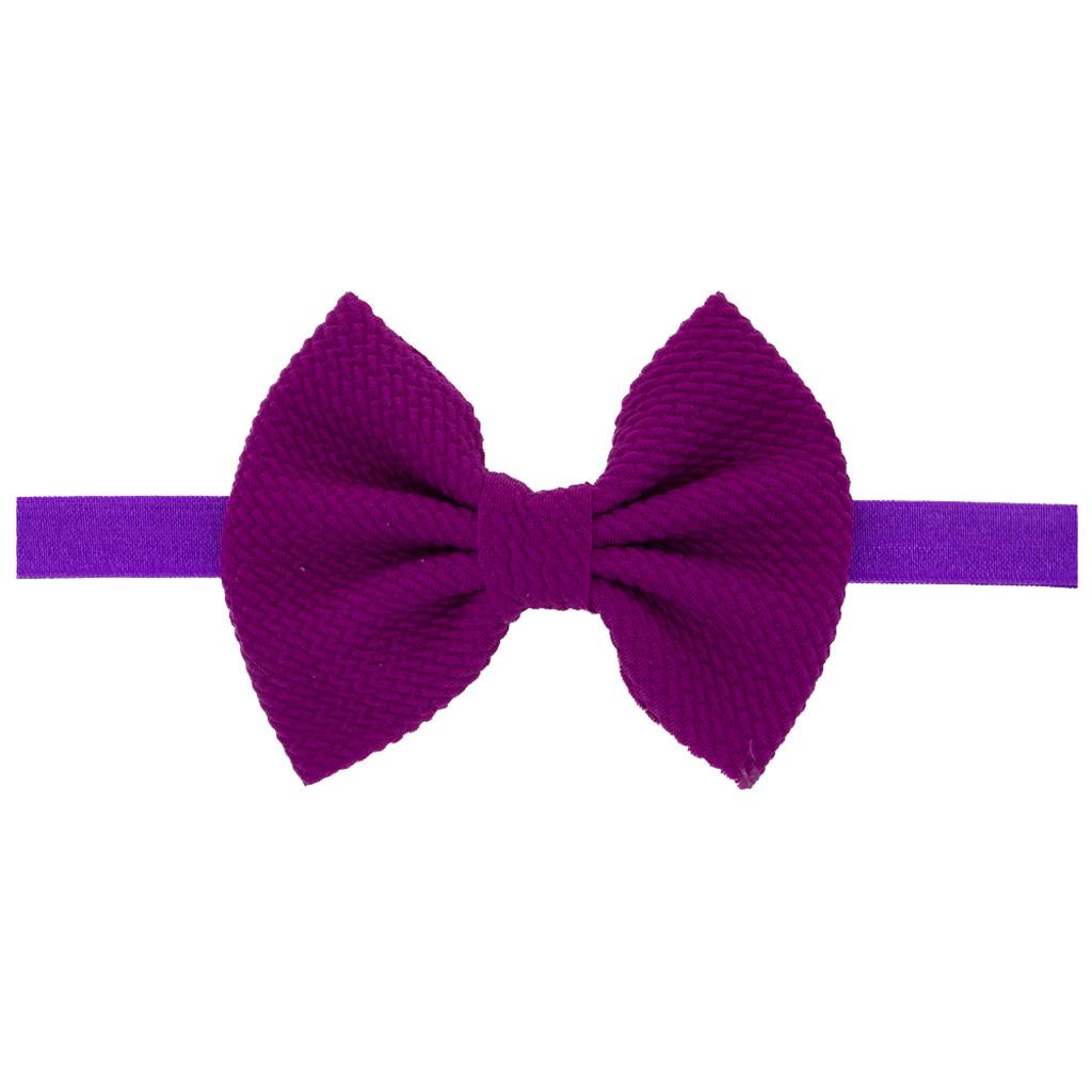Newborn Toddler Kid Baby Girls Bow Turban Headband Headwear Accessories