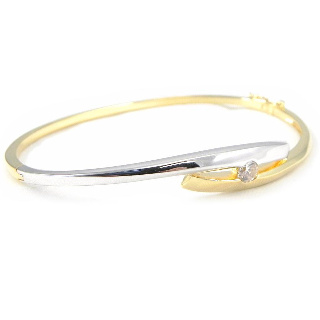 Altesse [F6960] - Bracelet plaqué or 'Câlin' 2 tons