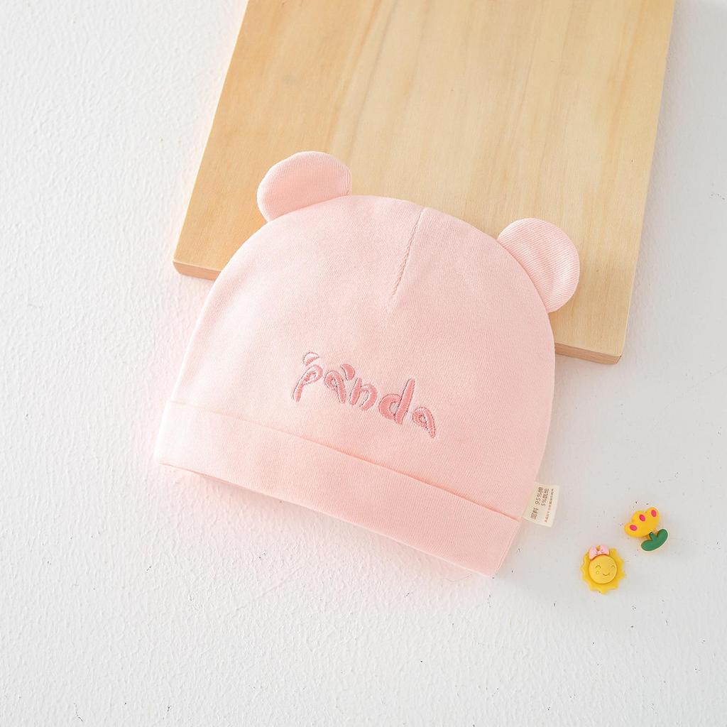 Pure Cotton Double Layer Newborn Hat for 0-3 Months, Suitable for Autumn/Winter
