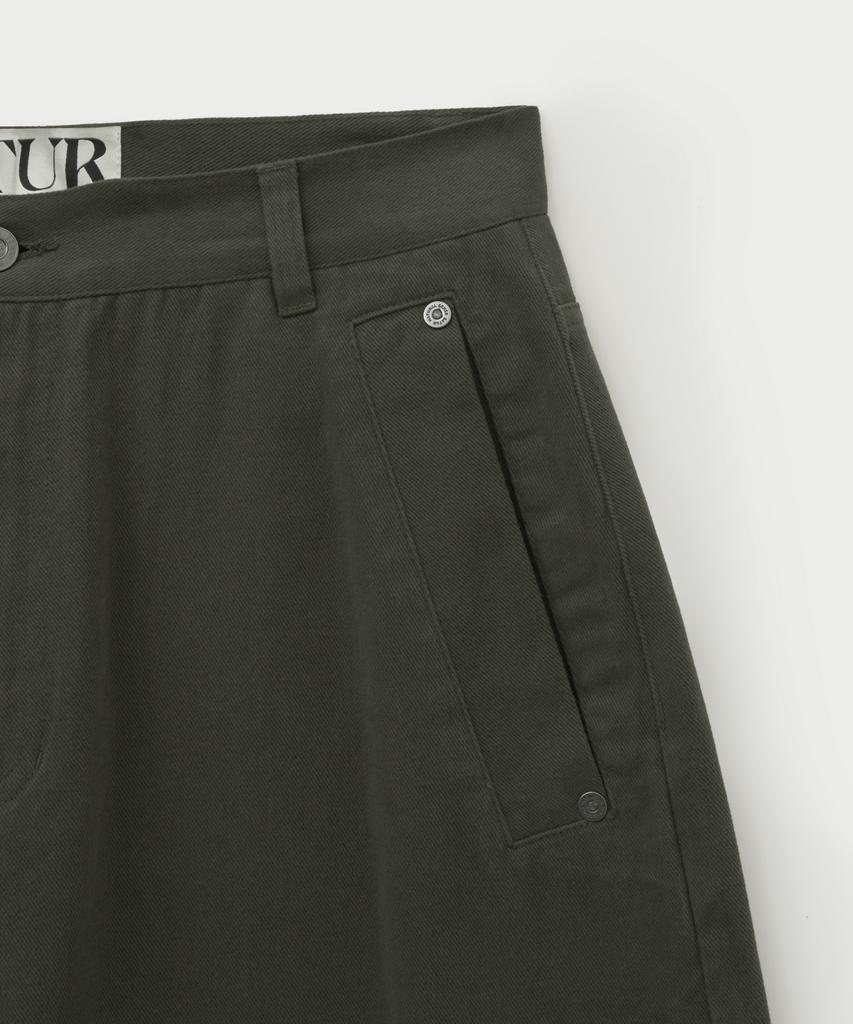 Seteo Brushed Cotton Pants Charcoal