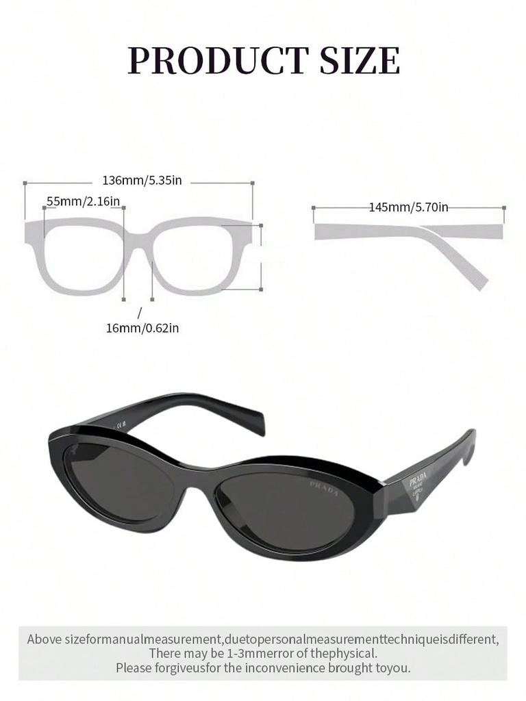 Prada PR26ZS Black Cat-Eye Sunglasses