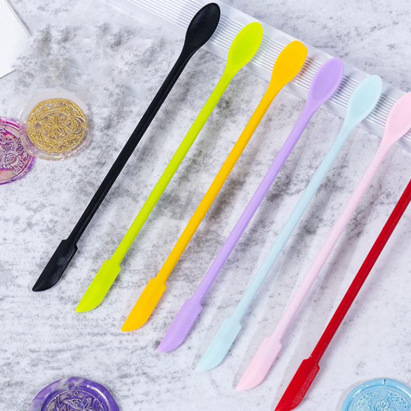 Double-Headed Scraper Silicone Small Tip Spatula Cosmetics Foundation Cream Mini Dig Spoon Makeup Tools Cosmetic