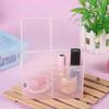 Cotton Pads Container, Nail Polish Glitter Powder   Storage Box, Waterproof Plastic, for UV Gel, Rhinestones, Pink Color