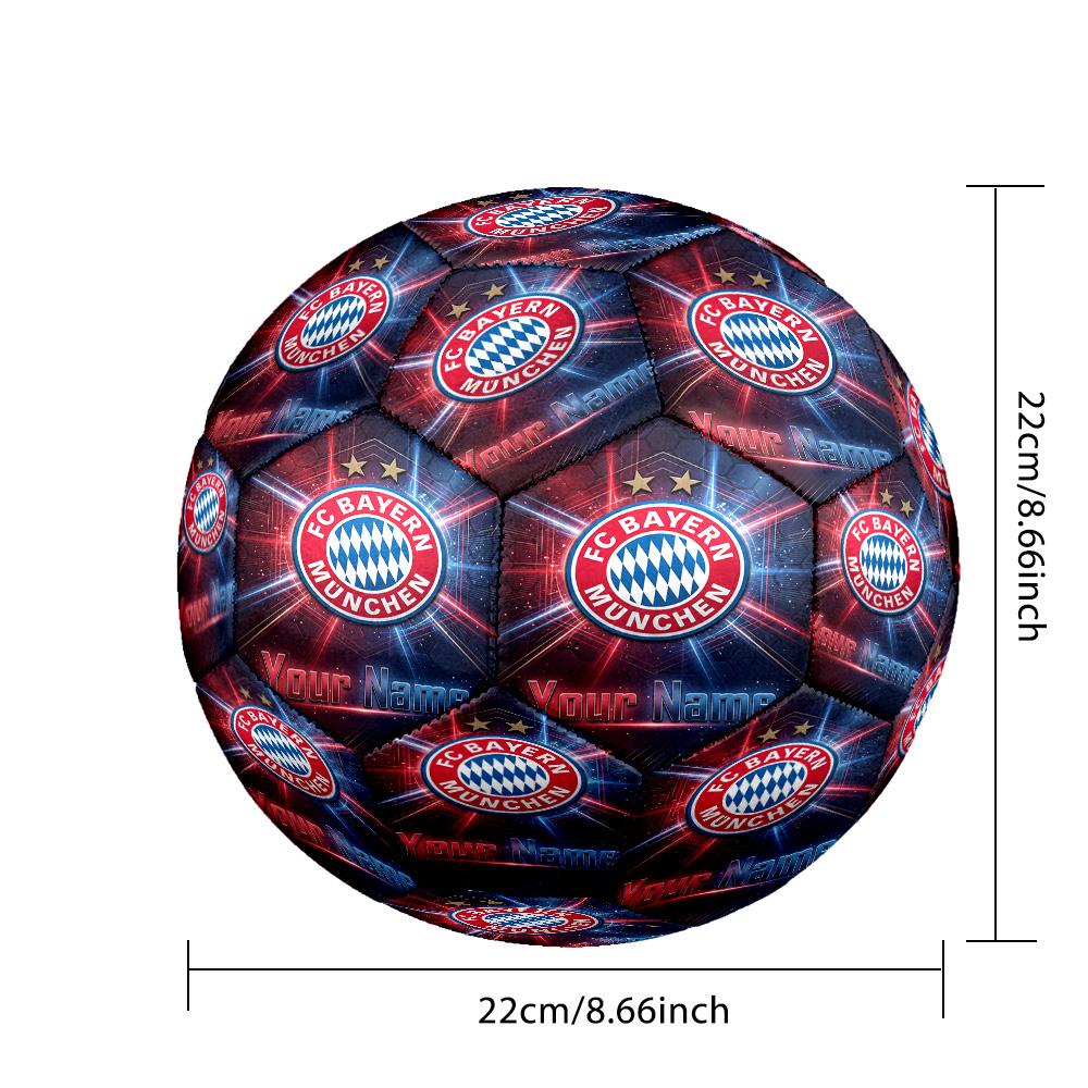 Bayern Munich Fashion Size 5 Football Wearproof Non‑Slip Soccer Ball For Sports Training Entertainment Use