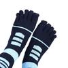 Trendy Split-toed Socks Sport Retro Thick Middle Tube Hosiery Five Finger Socks Cotton Man Socks