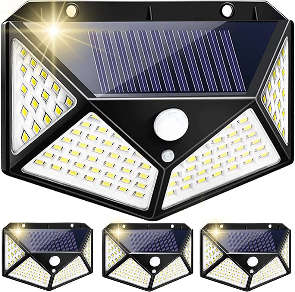 

DuoGolden Solar Sensor 4 Side 3 Intelligent Automatic Human Solar Garden Wall Wall Easy to Disaster Crime Prevention of Light, Outdoor, Waterproof,